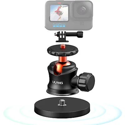 UURIG Magnet Camera Mount Powerful Magnetic Camera Mount W/ Ball Head For GoPro • $27.49