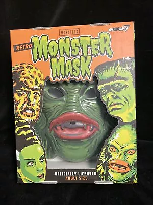 NEW Universal Monsters CREATURE FROM THE BLACK LAGOON Retro [Green] Monster Mask • $34.95