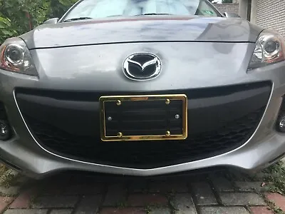 Front Bumper License Plate Mount Bracket + GOLD Frame For MAZDA FREE SHIPPING • $16.10