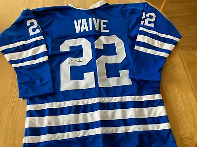 Maple Leafs Rick Vaive Signed Jersey W/COA • $69.99