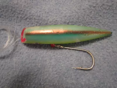 Vintage Unmarked Tomic 5  Salmon Plug Fishing Lure Used Condition. • $4.99