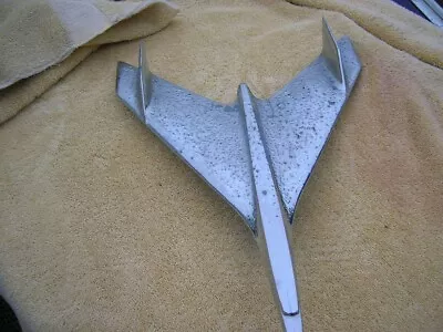 Vintage 1956 Original OEM Chevrolet Belair Chrome Jet Bird Hood Ornament 3731752 • $25