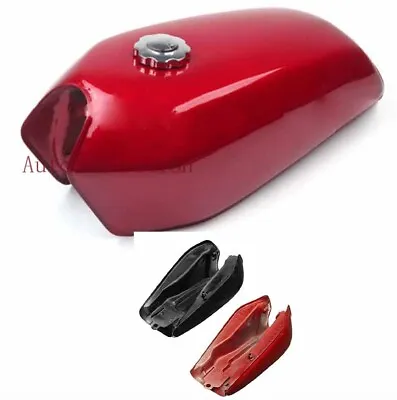 9L/2.4 Gallon Red Motorcycle Cafe Racer Seat Vintage Fuel Gas Tank & Cap Switch • $160.99