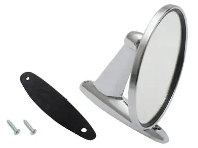 Door Mirror Universal Chrome Round Left Or Right • $49.95