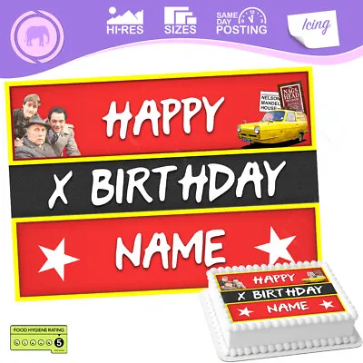 Only Fools And Horses Cake Topper Decoration Rectangle Personalised Edible Icing • £3.77