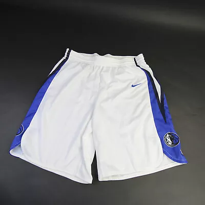 Dallas Mavericks Nike NBA Authentics Practice Shorts Men's White/Blue Used • $23