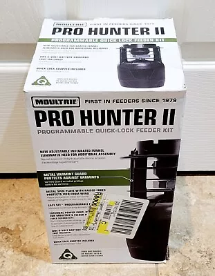 Moultrie Pro Hunter II Feeder Kit Black (MFG-13448) Hunting Deer New SEALED  • $59.99