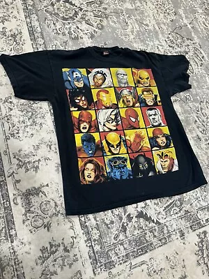 Vintage Y2K Marvel Mad Engine Classic Characters Graphic Shirt • $2