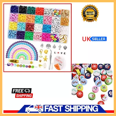 £8.69 • Buy 5000pcs Clay Bead Jewellery Making Kit, Polymer Clay Bead Set Jewellery Kit.