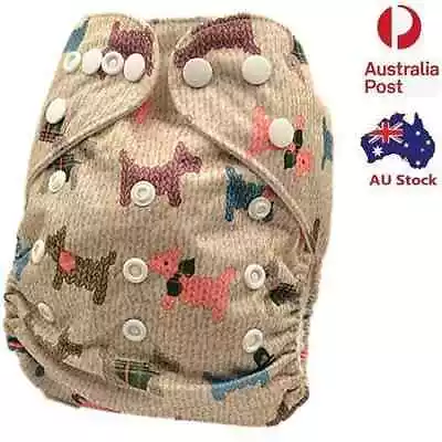 New Cute Modern Cloth Nappy Diaper Adjustable Washable Reusable Nappies (D37) • $9.99