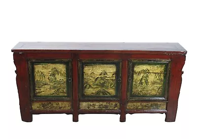 Mongolia Sideboard With Hand Painted Mountains Doors • $4000