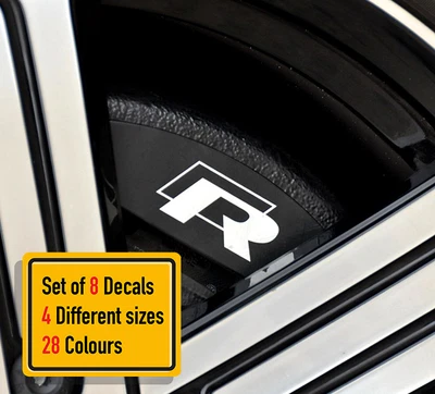 $12.59 • Buy 8 X Compatible With VW Golf R (Different Style) Brake Caliper Decals