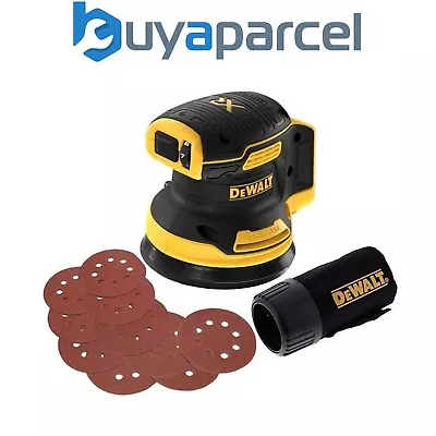 Dewalt DCW210N Cordless Brushless 18v XR Random Orbital Sander 125mm / 10 Sheets • £10.49