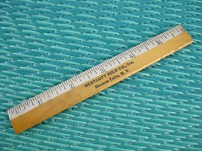 Vintage Westcott Rule Co 6  Advertising Ruler Seneca Falls New York NY • $6.99