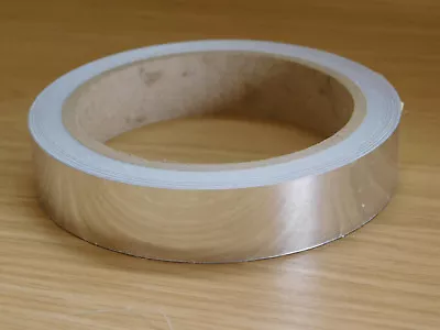 Silver Mirror Tape - Self Adhesive - Hoop Tape - Lures - 20mm Wide X 10m Long • £6.15