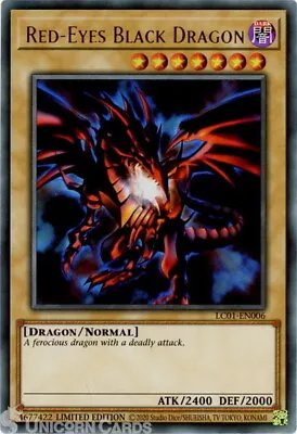 LC01-EN006 Red-Eyes Black Dragon : Ultra Rare Limited Edition Mint YuGiOh Card • £0.99