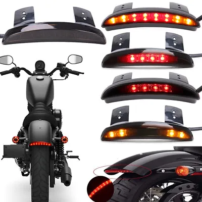 Motorcycle LED Tail Rear Light Fender Brake Light For Harley Bobber Chopper US • $19.69