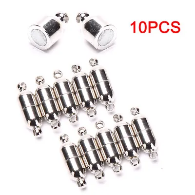 10pcs 6x18mm Magnetic Clasps For Jewelry Making Necklace Bracelet DIY AccesA-wq • £5.04