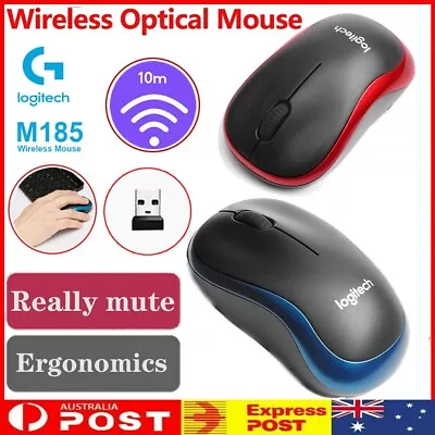 $10.99 • Buy Logitech M185 2.4 GHz Wireless Mouse 1000DPI 3 Buttons Gaming Optical Mice AU