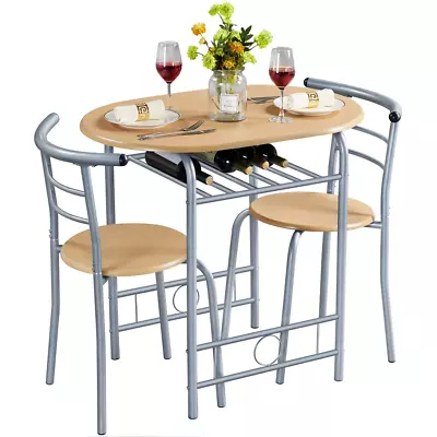 Juego De Comedor 2 Sillas Y Mesa Para Espacios Pequeños Cocina En Oferta Baratas • $89.99