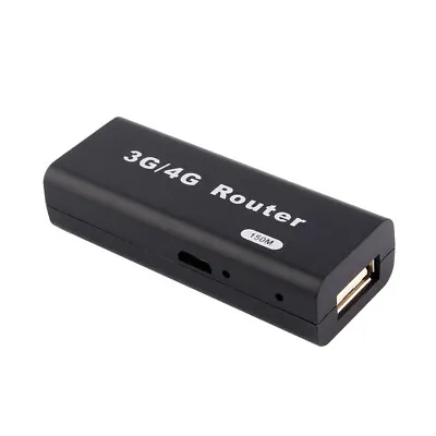 Mini Portable 3G/4G Wireless-N USB WiFispot Router 150Mbps Wlan Lan RJ45 GB ADS • $12.20