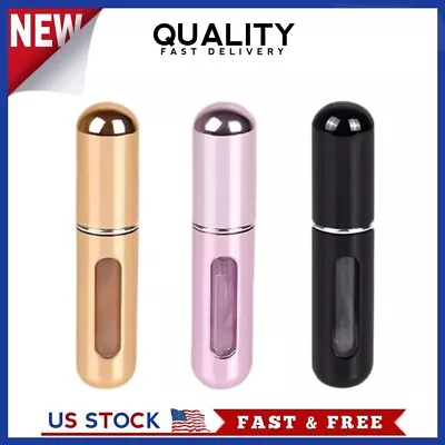 3 Piezas 5 Ml Mini Viaje Recargable Atomizador De Perfume Portátil Botella Atomi • $11.59