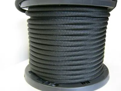 1/4  Black Bungee Cord Marine Grade Heavy Duty Shock Rope Tie Down Stretch Band • $350