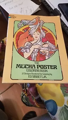 Art Nouveau Mucha Poster Coloring Book By Alphonse Marie Mucha 1977 Unused • $19.99