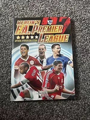 2007 Merlin Premier League Football Sticker Album 07 Book 100% Complete Full • £36.99