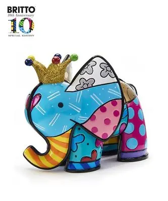 Romero Britto Anniversary Lucky Elephant Design Figurine Retired New • $199.99