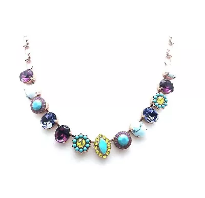 Mariana Necklace Finely Detailed Multi Color Crystal Swarovski Happiness Insp... • $317