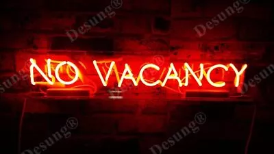 $174.59 • Buy 20  No Vacancy With Switch On Off For Word NO Acrylic Neon Sign Lamp Light L