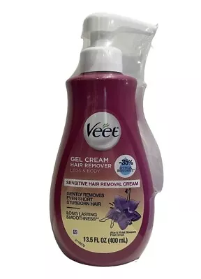 Veet Gel Cream Hair Remover Legs & Body Sensitive Hair Removal Aloe & Violet • $14.95