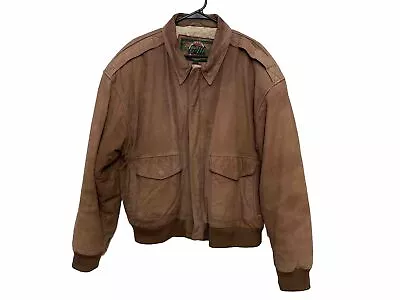 WW2 Replica A-2 Bomber Jacket Vintage Suede 90’s Size XL Global G-111 Brand • $31.99