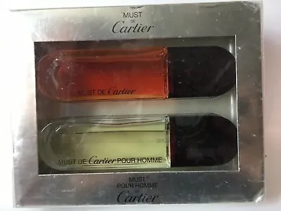 MUST De CARTIER + MUST Pour Homme De CARTIER Spray 1oz Each) VINTAGESEALEDRARE • $162.99