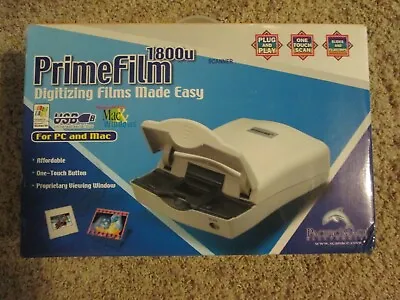 Pacific Image PrimeFilm 1800U Color Film Scanner Digitizes Slides Film Strips  • $29.99