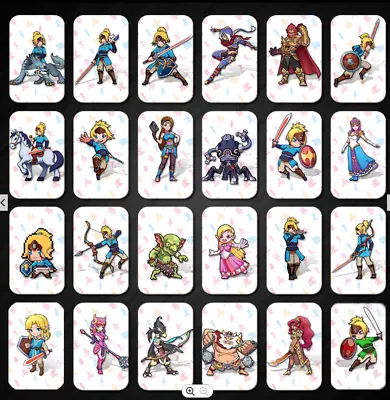 Hot Zelda Wild Breath Amiibo Mini Card NFC 24PC • $21.98