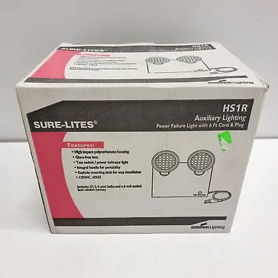 SURE-LITES HS1R AUXILIARY LIGHTING Power Failure Emergency Light • $129.95