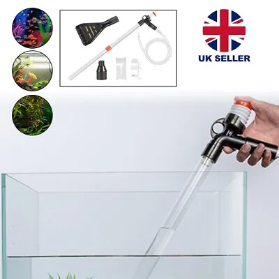 £11.49 • Buy Fish Tank Cleaner  Hoover Syphon Change Pump Water Filter Aquarium Vacuum Gravel