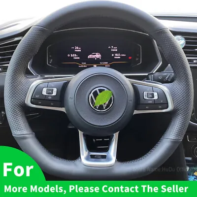 DIY Car Steering Wheel Cover For Volkswagen VW Magotan Sagitar CC Lavida Golf • $41