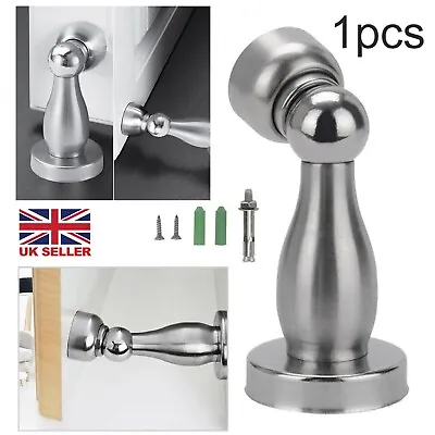 Magnetic Door Stop Holder Catch Stops Hook Wedge Stainless Steel Door Stopper  • £5.99