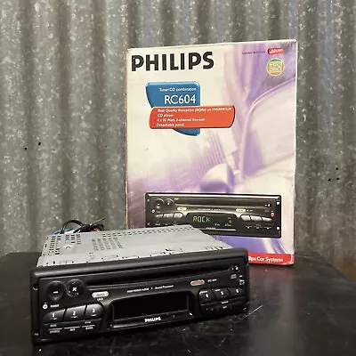 PHILIPS RC604car Audio Cd Player  Radio Vintage BOXED • $62.90