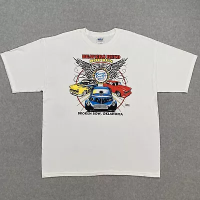 Beaver’s Bend Hot Rod Run T-Shirt Men’s Size XL Broken Bow Oklahoma Vtg White • $13.95