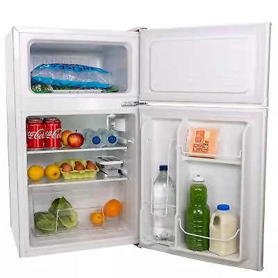 SIA UFF01WH 88L White Freestanding Under Counter 2 Door Fridge Freezer • £139.99