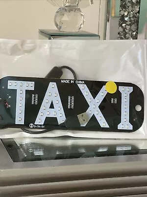 $14.99 • Buy LED Taxi Roof Sign Light 12V Vehical Inside Windscreen Lamp Yellow Color USB Con