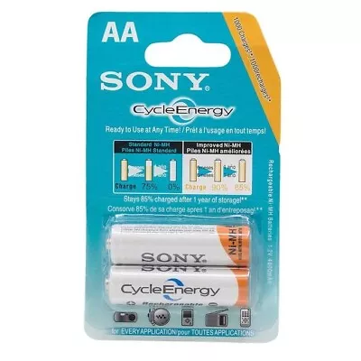 Panasonic / Sony Rechargeable 4600mAh Cycle Energy Battery AA NiMH Long Lasting • $445