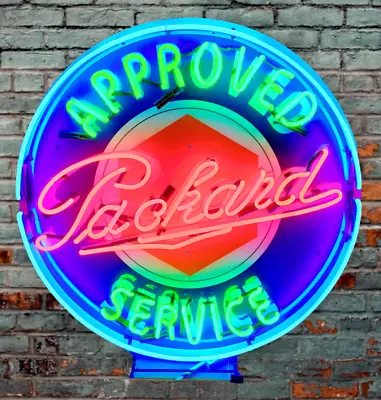 Packard Neon Sign For Garage Lights Garage Wall Decor For Men Man Cave Wall Deco • $774.99