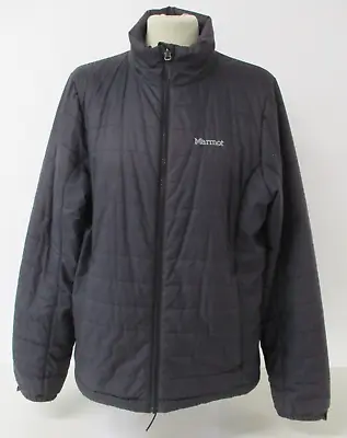 Quilted Jacket MARMOT Zip Front Lightweight Black Large UK 16 • £22