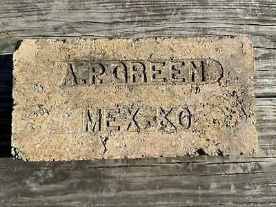 Antique Vintage Reclaimed Brick A P Green MEX-KO • $39.99