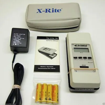 X-Rite 341 Battery Operated B/W Transmission Densitometer Excellent Condition. • $498.74